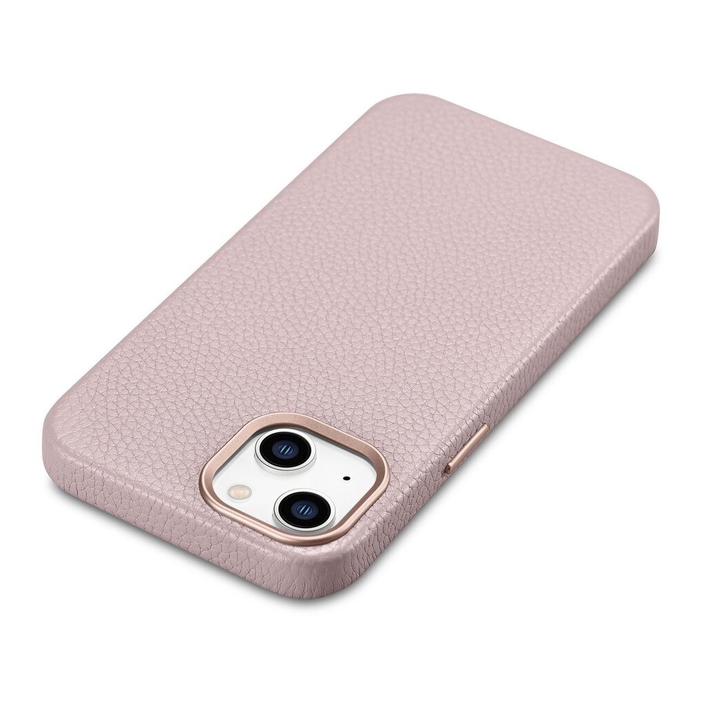 iCarer Litchi Leather iPhone 14 Plus Magnetic MagSafe pink (WMI14220711-PK) hinta ja tiedot | Puhelimen kuoret ja kotelot | hobbyhall.fi