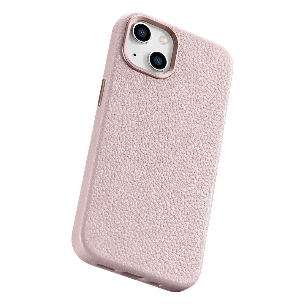 iCarer Litchi Leather iPhone 14 Plus Magnetic MagSafe pink (WMI14220711-PK) hinta ja tiedot | Puhelimen kuoret ja kotelot | hobbyhall.fi