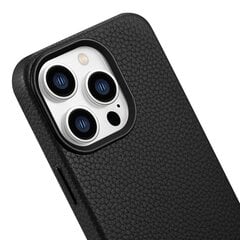 iCarer Litchi Leather iPhone 14 Pro Max Magnetic with MagSafe Black (WMI14220712-BK) hinta ja tiedot | Puhelimen kuoret ja kotelot | hobbyhall.fi