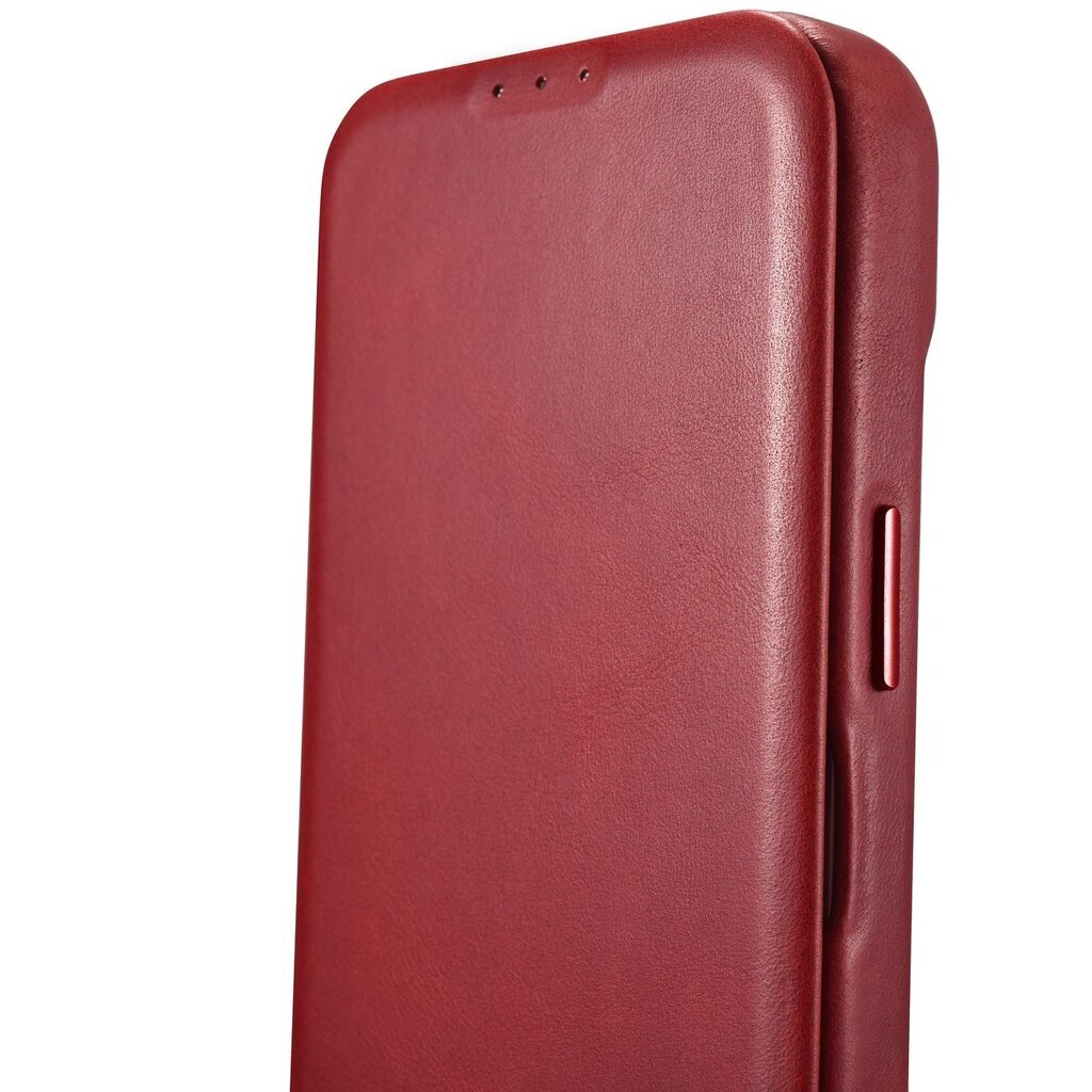 iCarer Leather iPhone 14 Flip Magnetic MagSafe Red (AKI14220705-RD) hinta ja tiedot | Puhelimen kuoret ja kotelot | hobbyhall.fi