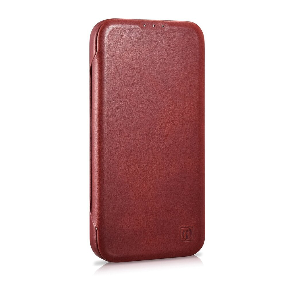 iCarer Leather iPhone 14 Flip Magnetic MagSafe Red (AKI14220705-RD) hinta ja tiedot | Puhelimen kuoret ja kotelot | hobbyhall.fi