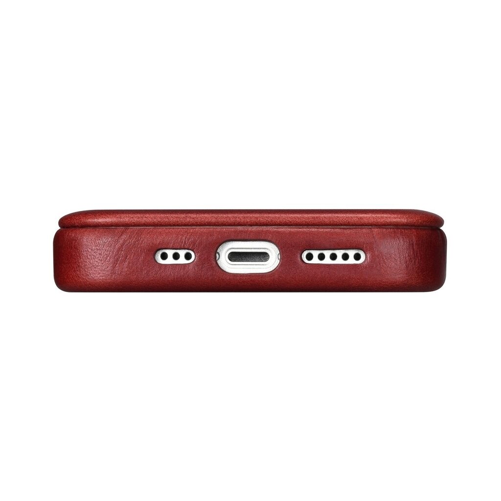 iCarer Leather iPhone 14 Flip Magnetic MagSafe Red (AKI14220705-RD) hinta ja tiedot | Puhelimen kuoret ja kotelot | hobbyhall.fi