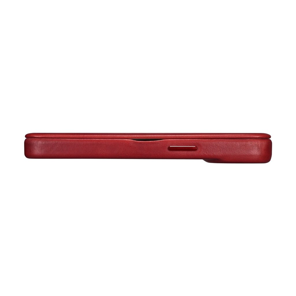 iCarer Leather iPhone 14 Flip Magnetic MagSafe Red (AKI14220705-RD) hinta ja tiedot | Puhelimen kuoret ja kotelot | hobbyhall.fi