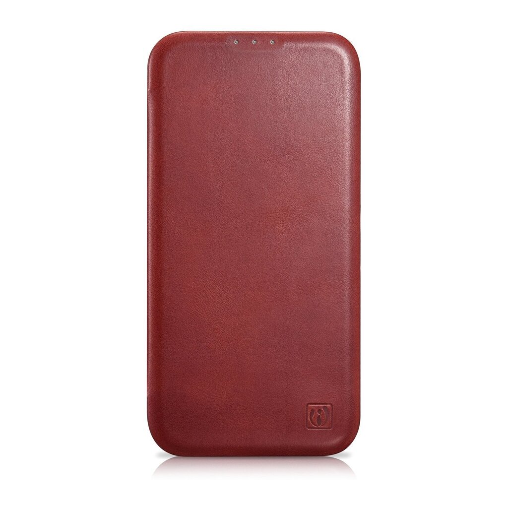 iCarer Leather iPhone 14 Flip Magnetic MagSafe Red (AKI14220705-RD) hinta ja tiedot | Puhelimen kuoret ja kotelot | hobbyhall.fi