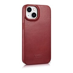 iCarer Leather iPhone 14 Flip Magnetic MagSafe Red (AKI14220705-RD) hinta ja tiedot | Puhelimen kuoret ja kotelot | hobbyhall.fi