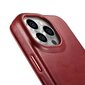 iCarer Leather iPhone 14 Pro Flip Magnetic MagSafe Red (AKI14220706-RD) hinta ja tiedot | Puhelimen kuoret ja kotelot | hobbyhall.fi