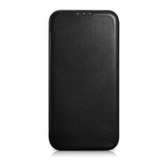 iCarer Leather iPhone 14 Plus Flip Magnetic MagSafe Black (AKI14220707-BK) hinta ja tiedot | Puhelimen kuoret ja kotelot | hobbyhall.fi