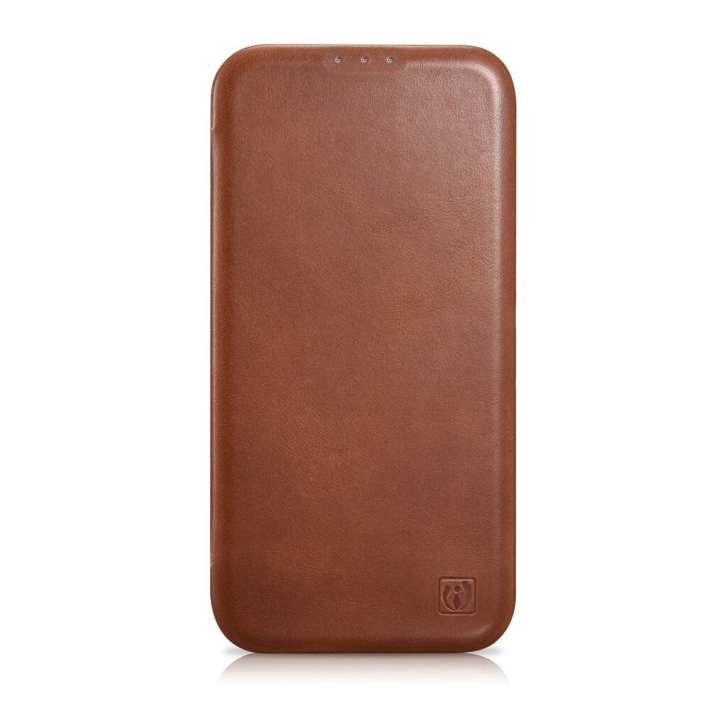 iCarer Leather iPhone 14 Plus magnetic flip MagSafe brown (AKI14220707-BN) hinta ja tiedot | Puhelimen kuoret ja kotelot | hobbyhall.fi