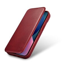 iCarer Leather iPhone 14 Plus Flip Magnetic MagSafe red (AKI14220707-RD) hinta ja tiedot | Puhelimen kuoret ja kotelot | hobbyhall.fi
