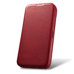 iCarer Leather iPhone 14 Pro Max Flip Magnetic MagSafe Red (AKI14220708-RD) hinta ja tiedot | Puhelimen kuoret ja kotelot | hobbyhall.fi