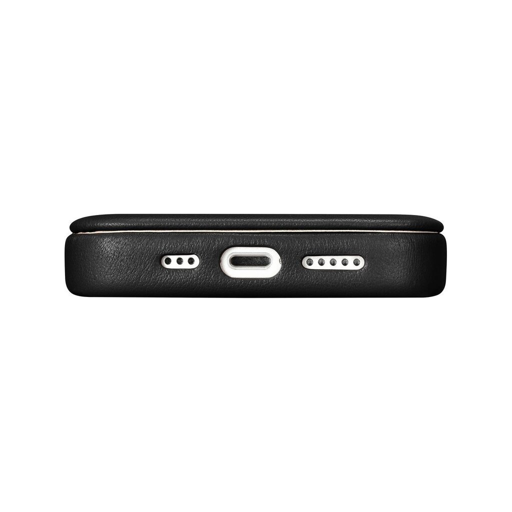 iCarer Leather iPhone 14 Flip Magnetic MagSafe Black (WMI14220713-BK) hinta ja tiedot | Puhelimen kuoret ja kotelot | hobbyhall.fi