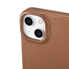 iCarer Leather iPhone 14 Flip Magnetic MagSafe Brown (WMI14220713-BN) hinta ja tiedot | Puhelimen kuoret ja kotelot | hobbyhall.fi