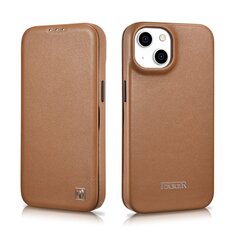 iCarer Leather iPhone 14 Flip Magnetic MagSafe Brown (WMI14220713-BN) hinta ja tiedot | Puhelimen kuoret ja kotelot | hobbyhall.fi