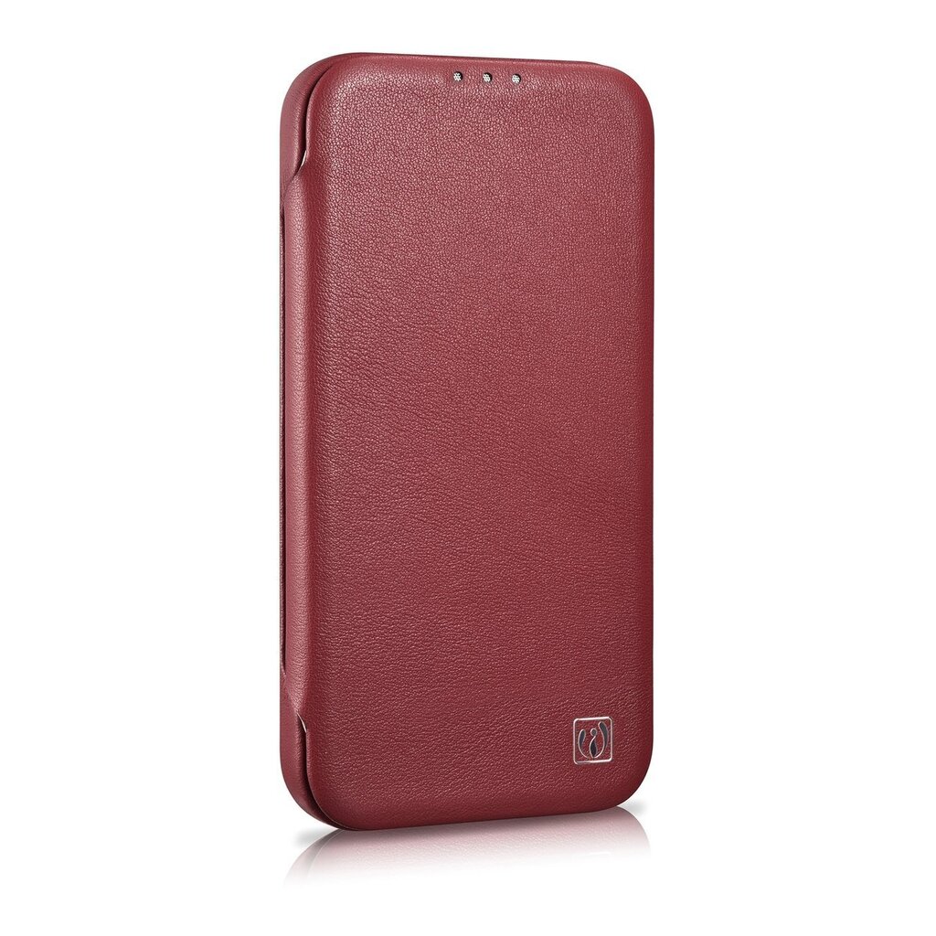 iCarer Leather iPhone 14 Flip Magnetic MagSafe Red (WMI14220713-RD) hinta ja tiedot | Puhelimen kuoret ja kotelot | hobbyhall.fi