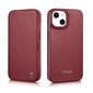 iCarer Leather iPhone 14 Flip Magnetic MagSafe Red (WMI14220713-RD) hinta ja tiedot | Puhelimen kuoret ja kotelot | hobbyhall.fi