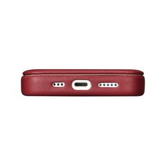 iCarer Leather iPhone 14 Flip Magnetic MagSafe Red (WMI14220713-RD) hinta ja tiedot | Puhelimen kuoret ja kotelot | hobbyhall.fi