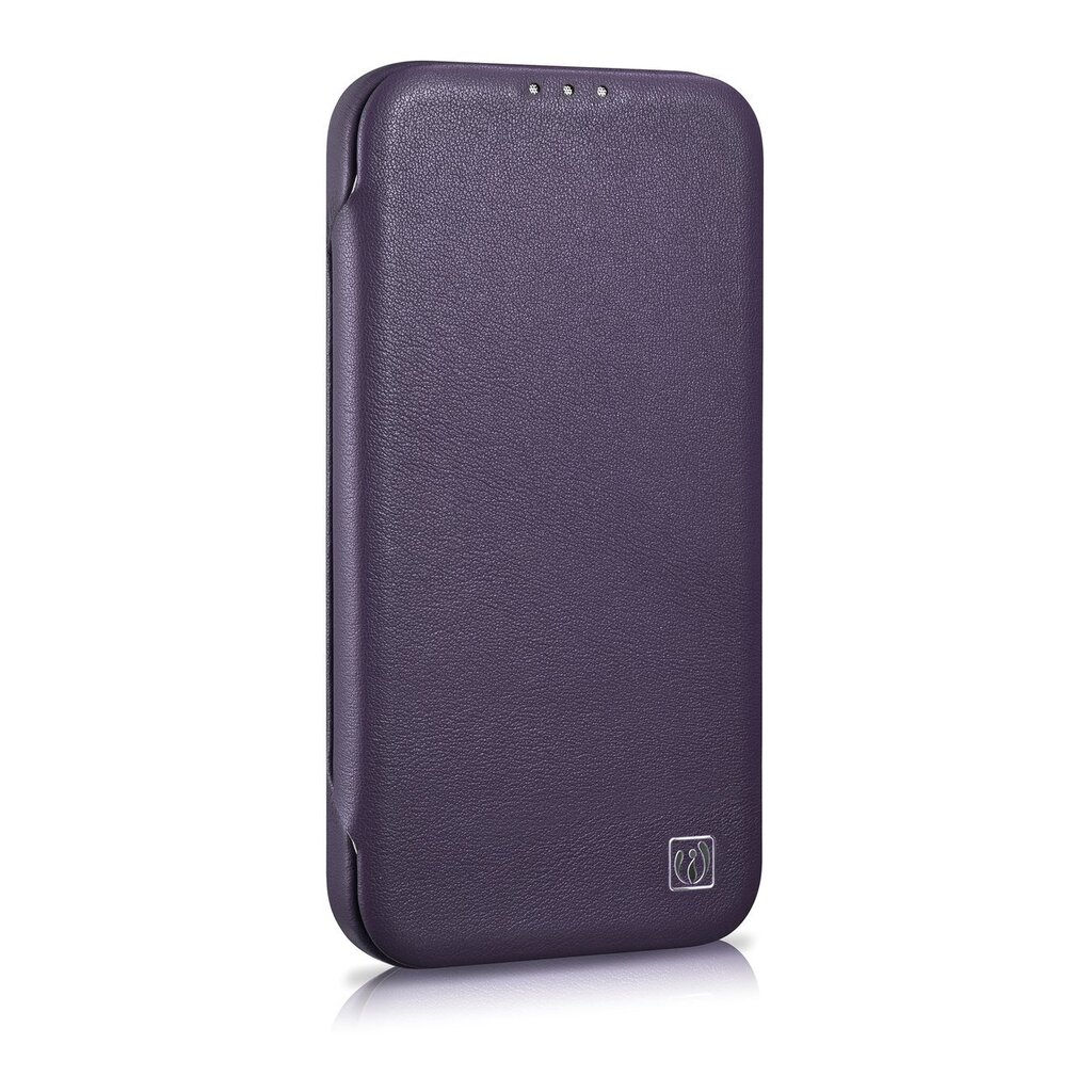 iCarer Leather iPhone 14 Flip Magnetic MagSafe Leather Dark Purple (WMI14220713-DP) hinta ja tiedot | Puhelimen kuoret ja kotelot | hobbyhall.fi