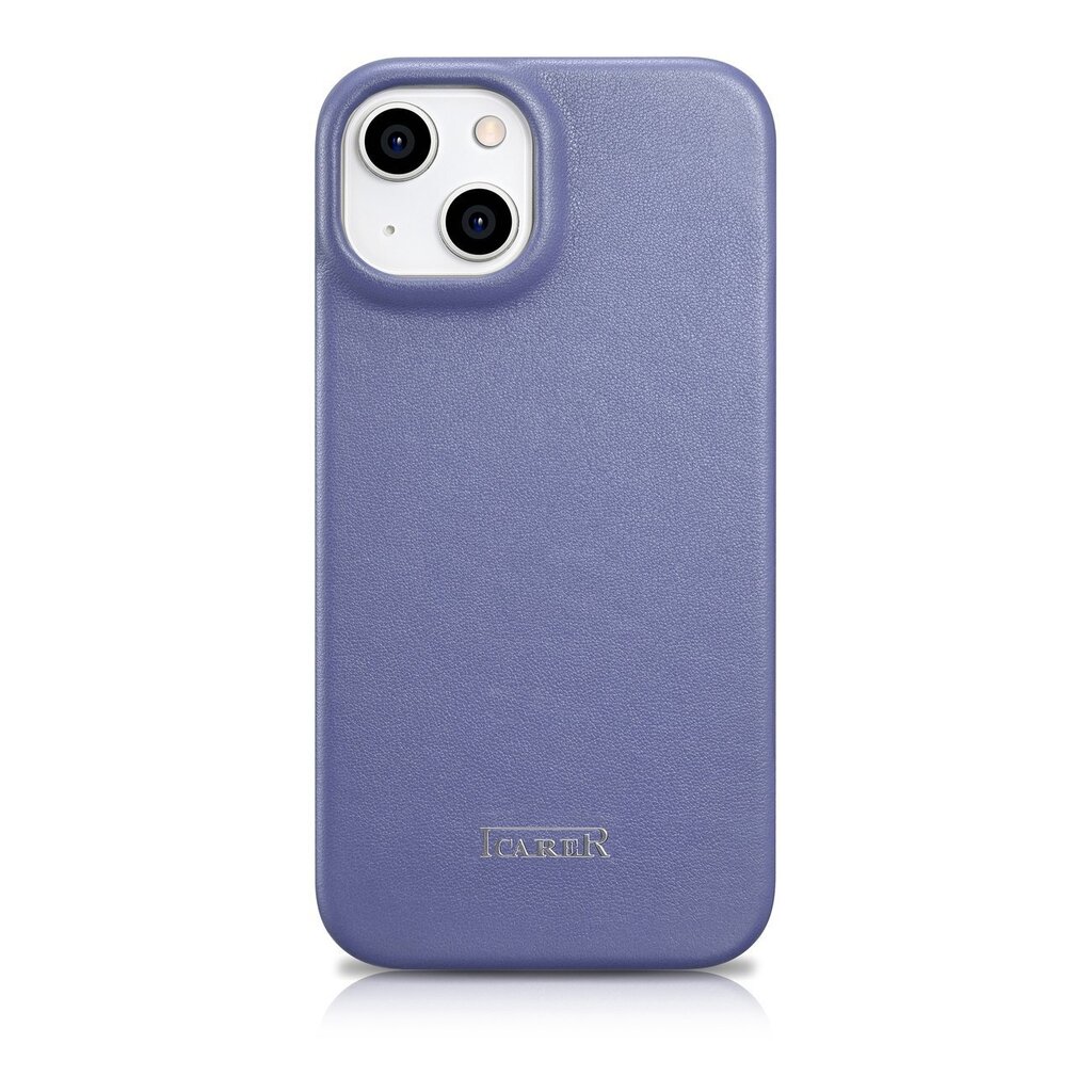 iCarer Leather iPhone 14 Flip Magnetic MagSafe Light Purple (WMI14220713-LP) hinta ja tiedot | Puhelimen kuoret ja kotelot | hobbyhall.fi