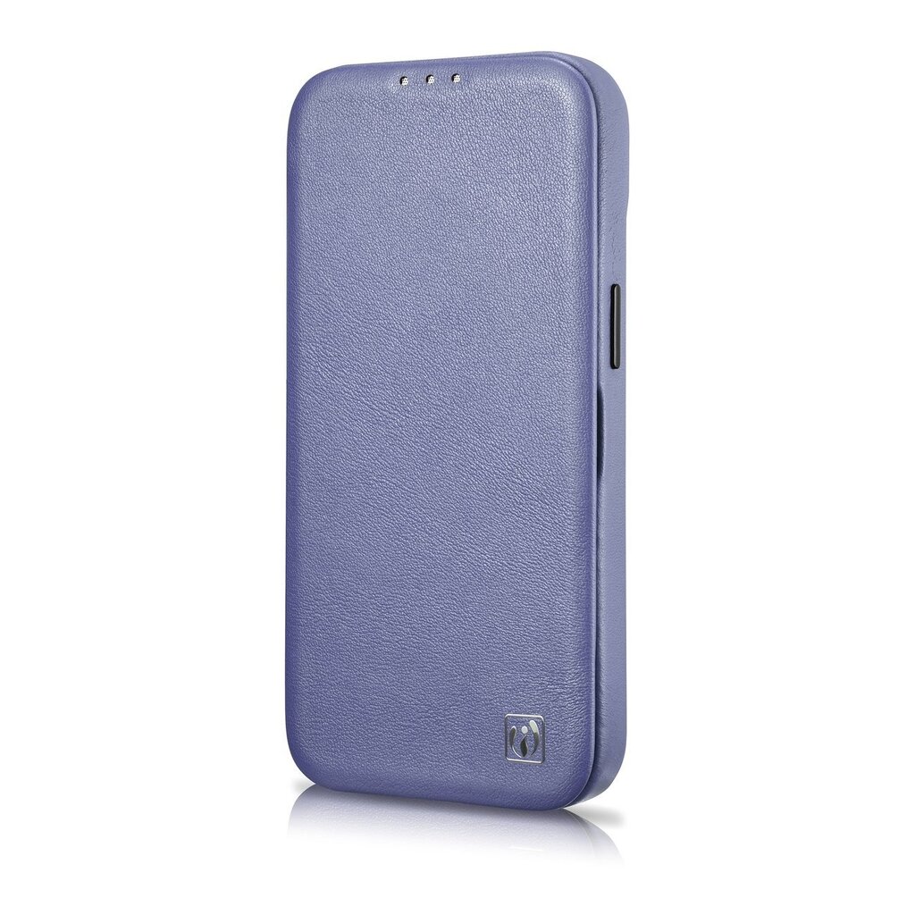 iCarer Leather iPhone 14 Flip Magnetic MagSafe Light Purple (WMI14220713-LP) hinta ja tiedot | Puhelimen kuoret ja kotelot | hobbyhall.fi