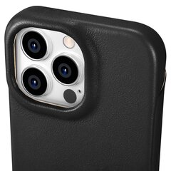 iCarer Leather iPhone 14 Pro Flip Magnetic MagSafe Black (WMI14220714-BK) hinta ja tiedot | Puhelimen kuoret ja kotelot | hobbyhall.fi