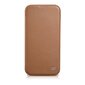 iCarer Leather iPhone 14 Pro Flip Magnetic MagSafe Brown (WMI14220714-BN) hinta ja tiedot | Puhelimen kuoret ja kotelot | hobbyhall.fi