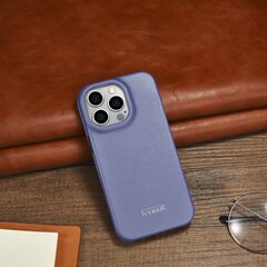 iCarer Leather iPhone 14 Pro Flip Magnetic MagSafe Light Purple (WMI14220714-LP) hinta ja tiedot | Puhelimen kuoret ja kotelot | hobbyhall.fi