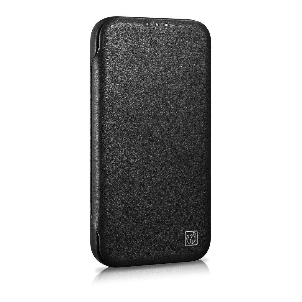iCarer Leather iPhone 14 Plus Flip Magnetic MagSafe Black (WMI14220715-BK) hinta ja tiedot | Puhelimen kuoret ja kotelot | hobbyhall.fi