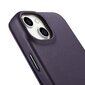 iCarer Leather iPhone 14 Plus Flip Magnetic MagSafe Leather Dark Purple (WMI14220715-DP) hinta ja tiedot | Puhelimen kuoret ja kotelot | hobbyhall.fi