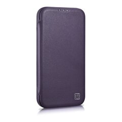 iCarer Leather iPhone 14 Plus Flip Magnetic MagSafe Leather Dark Purple (WMI14220715-DP) hinta ja tiedot | Puhelimen kuoret ja kotelot | hobbyhall.fi