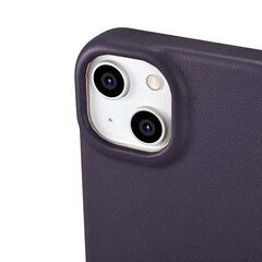 iCarer Leather iPhone 14 Plus Flip Magnetic MagSafe Leather Dark Purple (WMI14220715-DP) hinta ja tiedot | Puhelimen kuoret ja kotelot | hobbyhall.fi