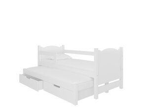 Lasten sänky Adrk Furniture Campos 180x75 / 172x75 cm, valkoinen. hinta ja tiedot | Lastensängyt | hobbyhall.fi
