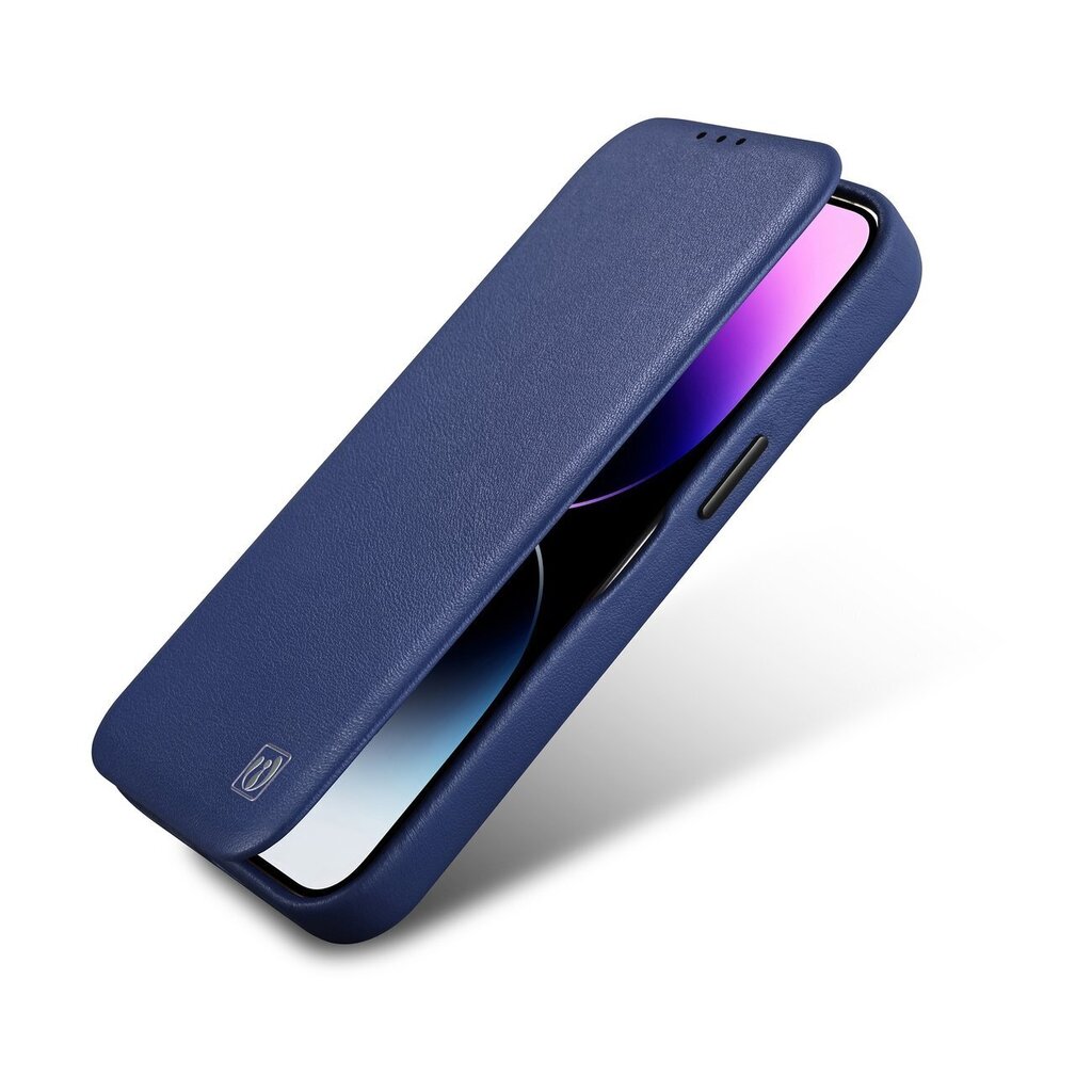iCarer Leather iPhone 14 Plus Flip Magnetic MagSafe Blue (WMI14220715-BU) hinta ja tiedot | Puhelimen kuoret ja kotelot | hobbyhall.fi