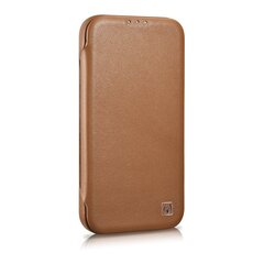 iCarer Leather iPhone 14 Pro Max Flip Magnetic MagSafe Leather Brown (WMI14220716-BN) hinta ja tiedot | Puhelimen kuoret ja kotelot | hobbyhall.fi