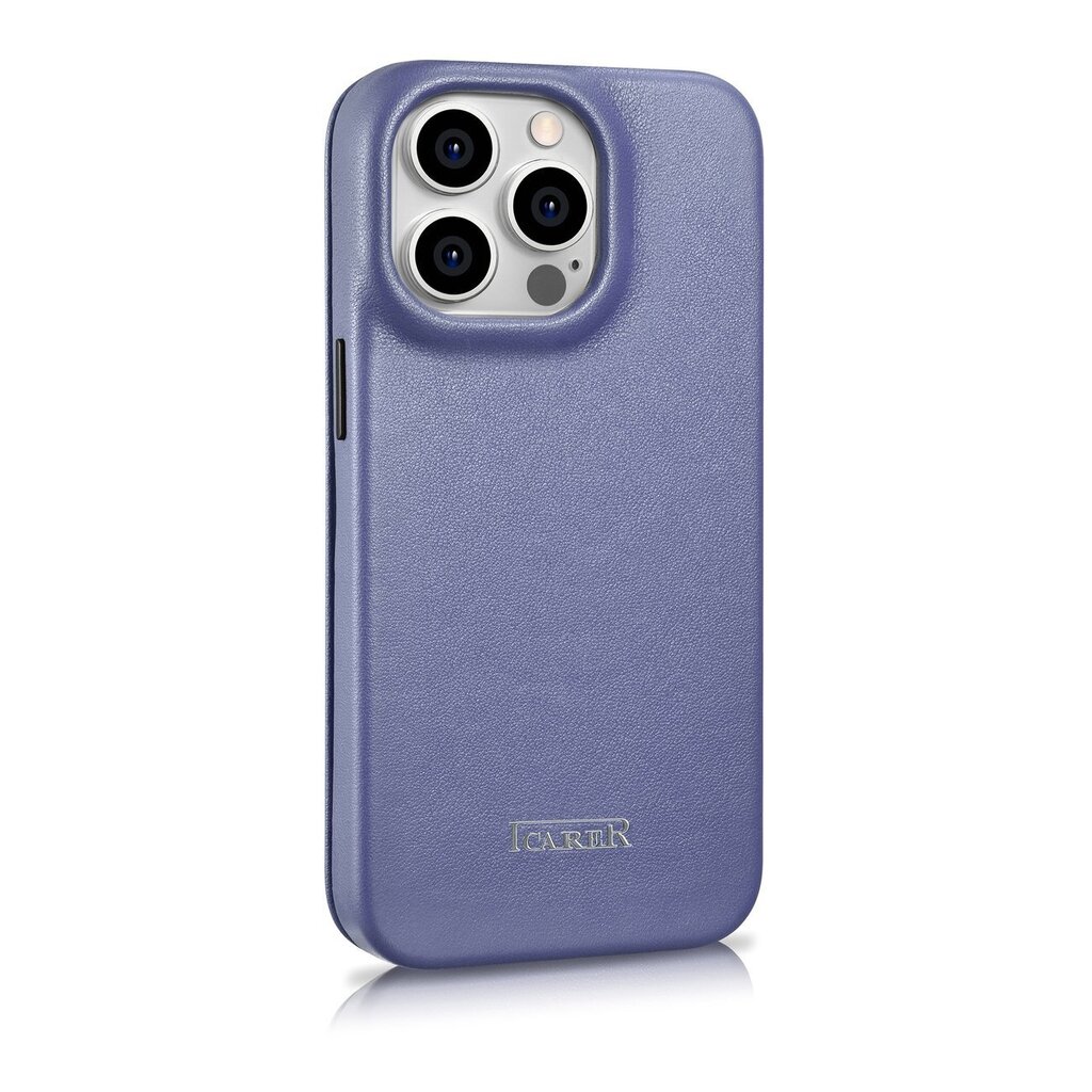 iCarer Leather iPhone 14 Pro Max Flip Magnetic MagSafe Light Purple (WMI14220716-LP) hinta ja tiedot | Puhelimen kuoret ja kotelot | hobbyhall.fi