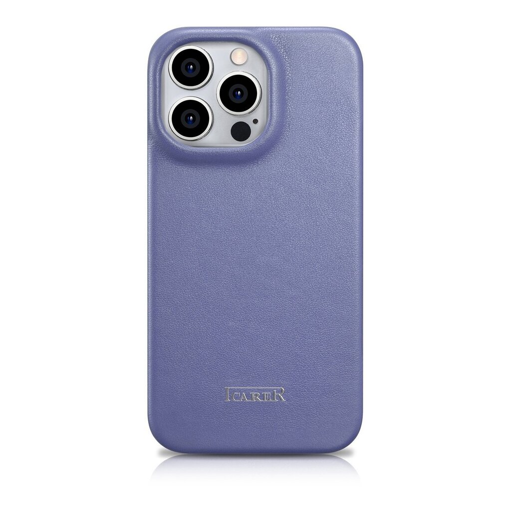 iCarer Leather iPhone 14 Pro Max Flip Magnetic MagSafe Light Purple (WMI14220716-LP) hinta ja tiedot | Puhelimen kuoret ja kotelot | hobbyhall.fi