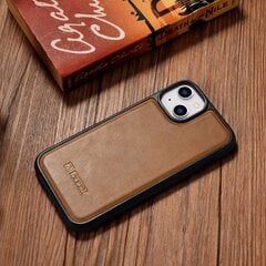 iCarer Leather iPhone 14 (MagSafe compatible) brown (WMI14220717-TN) hinta ja tiedot | Puhelimen kuoret ja kotelot | hobbyhall.fi