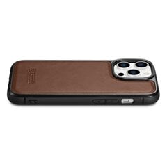 iCarer Leather iPhone 14 Pro (MagSafe compatible) brown (WMI14220718-BN) hinta ja tiedot | Puhelimen kuoret ja kotelot | hobbyhall.fi