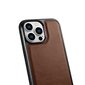 iCarer Leather iPhone 14 Pro (MagSafe compatible) brown (WMI14220718-BN) hinta ja tiedot | Puhelimen kuoret ja kotelot | hobbyhall.fi