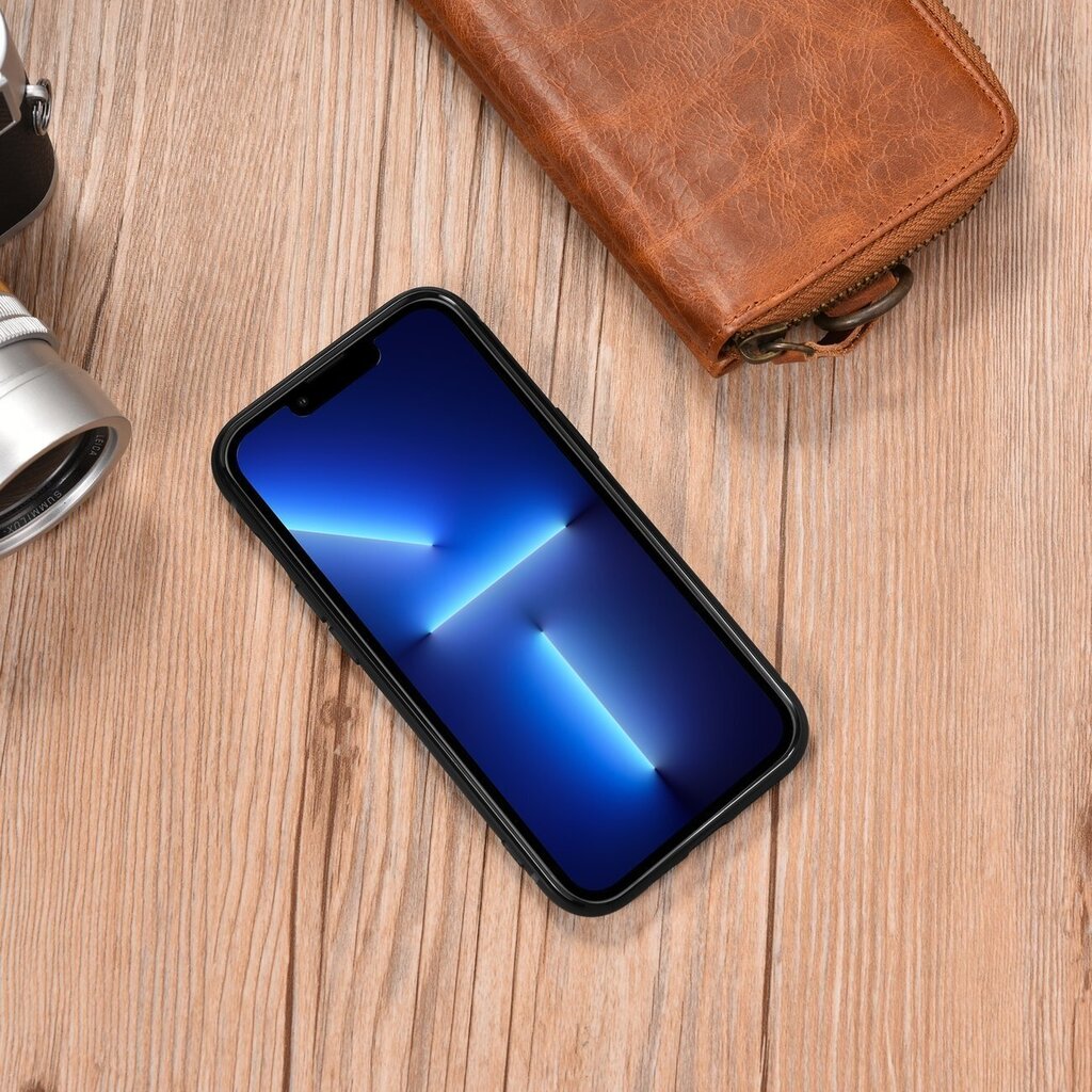 iCarer Leather iPhone 14 Plus (MagSafe compatible) blue (WMI14220719-BU) hinta ja tiedot | Puhelimen kuoret ja kotelot | hobbyhall.fi