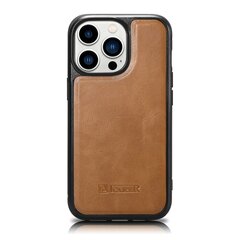 iCarer Leather iPhone 14 Pro Max (MagSafe compatible) brown (WMI14220720-TN) hinta ja tiedot | Puhelimen kuoret ja kotelot | hobbyhall.fi