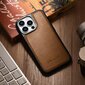 iCarer Leather iPhone 14 Pro Max (MagSafe compatible) brown (WMI14220720-TN) hinta ja tiedot | Puhelimen kuoret ja kotelot | hobbyhall.fi