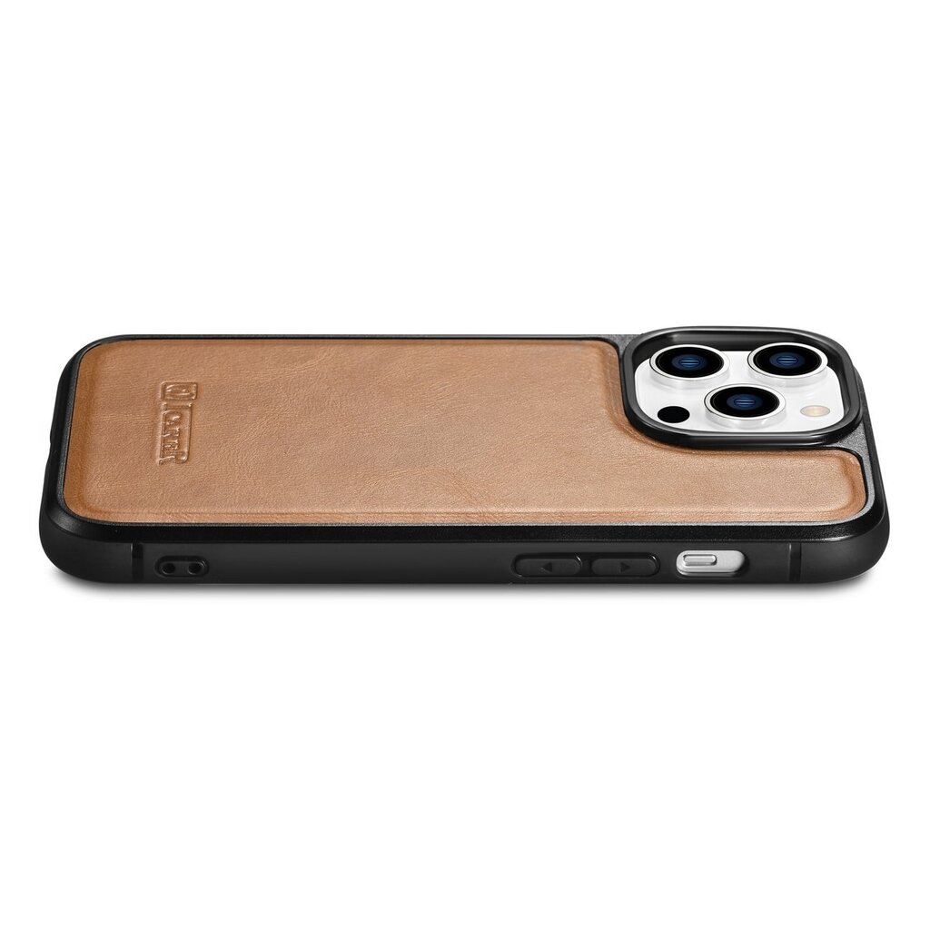 iCarer Leather iPhone 14 Pro Max (MagSafe compatible) brown (WMI14220720-TN) hinta ja tiedot | Puhelimen kuoret ja kotelot | hobbyhall.fi