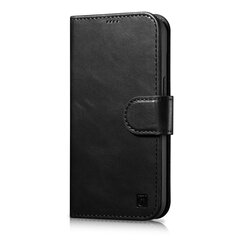 iCarer 2in1 iPhone 14 Plus Leather Flip Anti-RFID black (WMI14220723-BK) hinta ja tiedot | Puhelimen kuoret ja kotelot | hobbyhall.fi