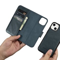 iCarer 2in1 iPhone 14 Plus Leather Flip Anti-RFID blue (WMI14220723-BU) hinta ja tiedot | Puhelimen kuoret ja kotelot | hobbyhall.fi