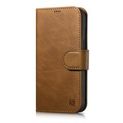 iCarer 2in1 iPhone 14 Plus Leather Flip Anti-RFID brown (WMI14220723-TN) hinta ja tiedot | Puhelimen kuoret ja kotelot | hobbyhall.fi