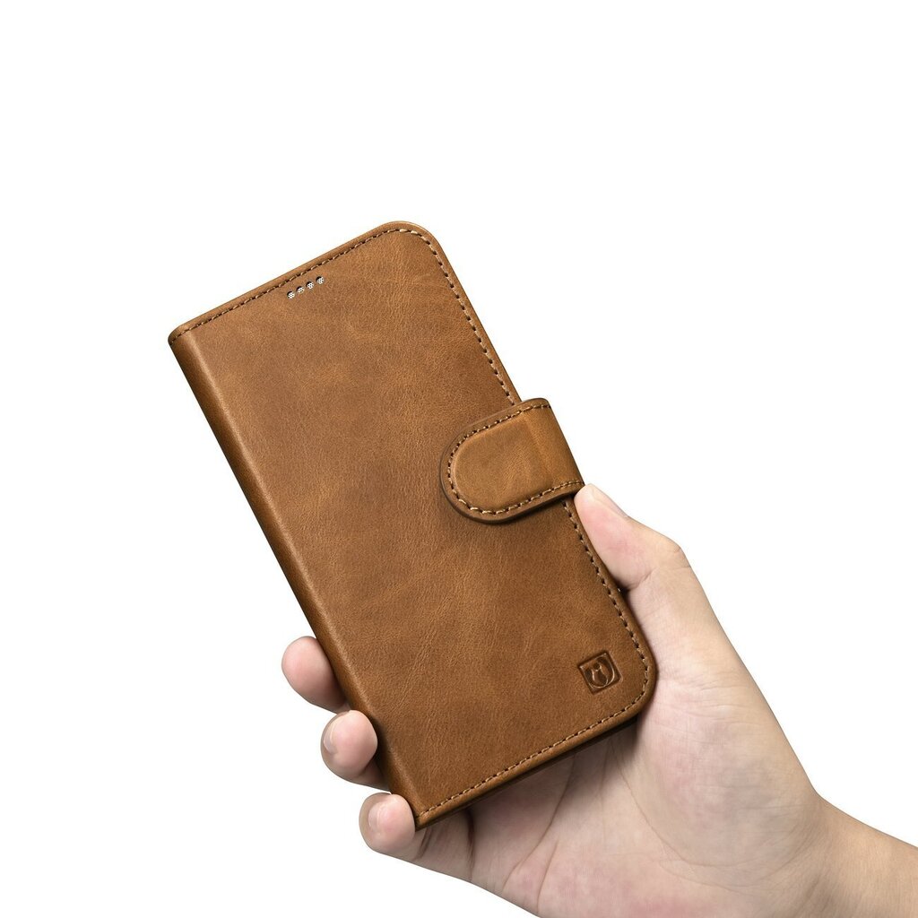 iCarer 2in1 iPhone 14 Plus Leather Flip Anti-RFID brown (WMI14220723-TN) hinta ja tiedot | Puhelimen kuoret ja kotelot | hobbyhall.fi