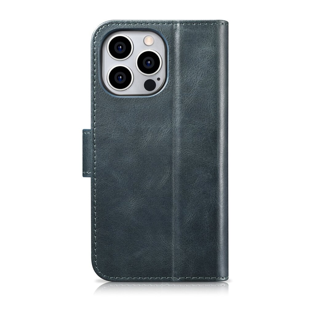 iCarer 2in1 iPhone 14 Pro Max Leather Flip Anti-RFID Blue (WMI14220724-BU) hinta ja tiedot | Puhelimen kuoret ja kotelot | hobbyhall.fi