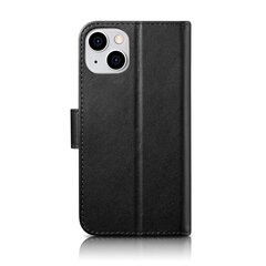 iCarer 2in1 iPhone 14 Flip Leather Anti-RFID Black (WMI14220725-BK) hinta ja tiedot | Puhelimen kuoret ja kotelot | hobbyhall.fi