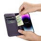 iCarer 2in1 iPhone 14 Pro FlipAnti-RFID dark purple (WMI14220726-DP) hinta ja tiedot | Puhelimen kuoret ja kotelot | hobbyhall.fi