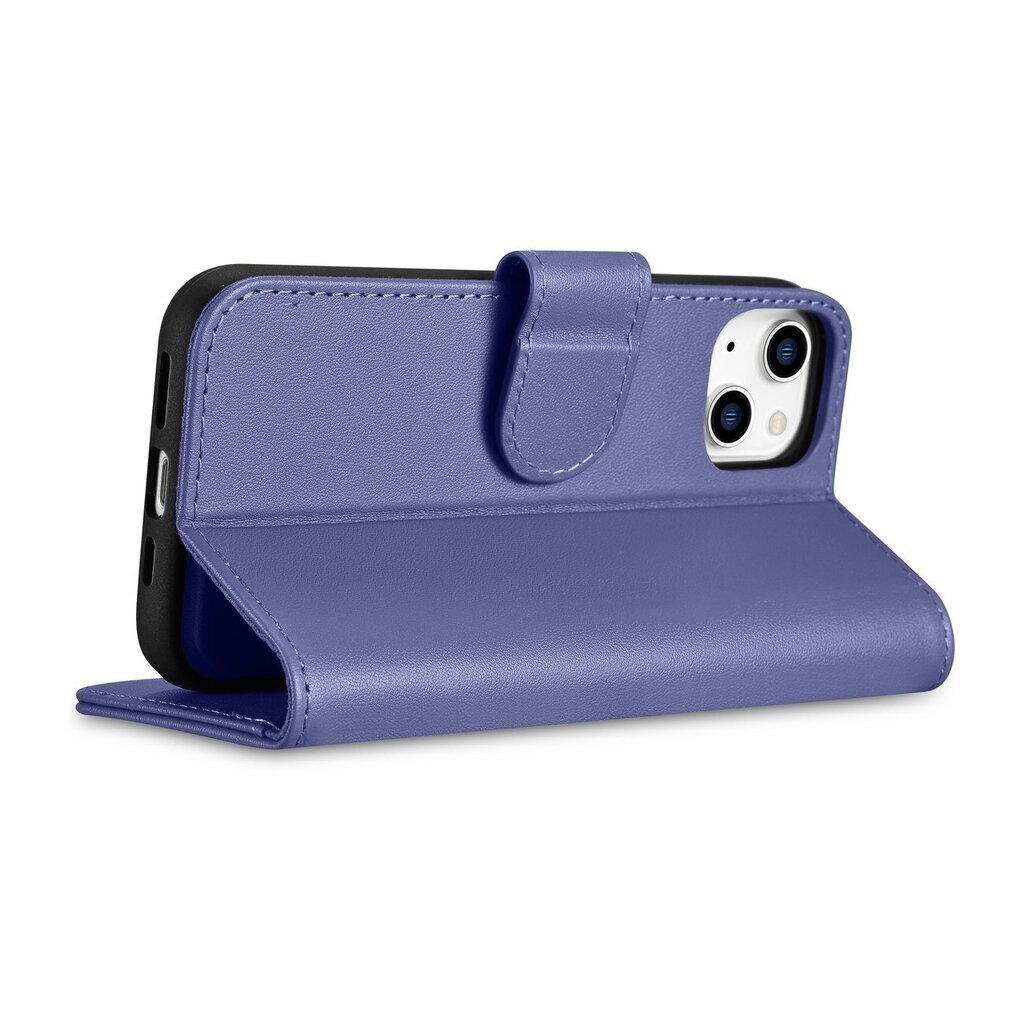 iCarer 2in1 iPhone 14 Plus FlipAnti-RFID Light Violet (WMI14220727-LP) hinta ja tiedot | Puhelimen kuoret ja kotelot | hobbyhall.fi